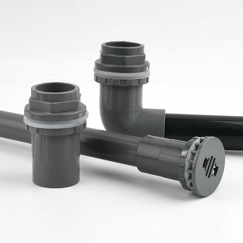 PVC Pipe 90° Elbow Direct Connectors Aquarium Overflow Joints Garden Irrigation Inlet Outlet Drain Fitting