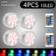10Leds RGB LED Underwater Light Submersible Night Lamp Battery Party Lighting