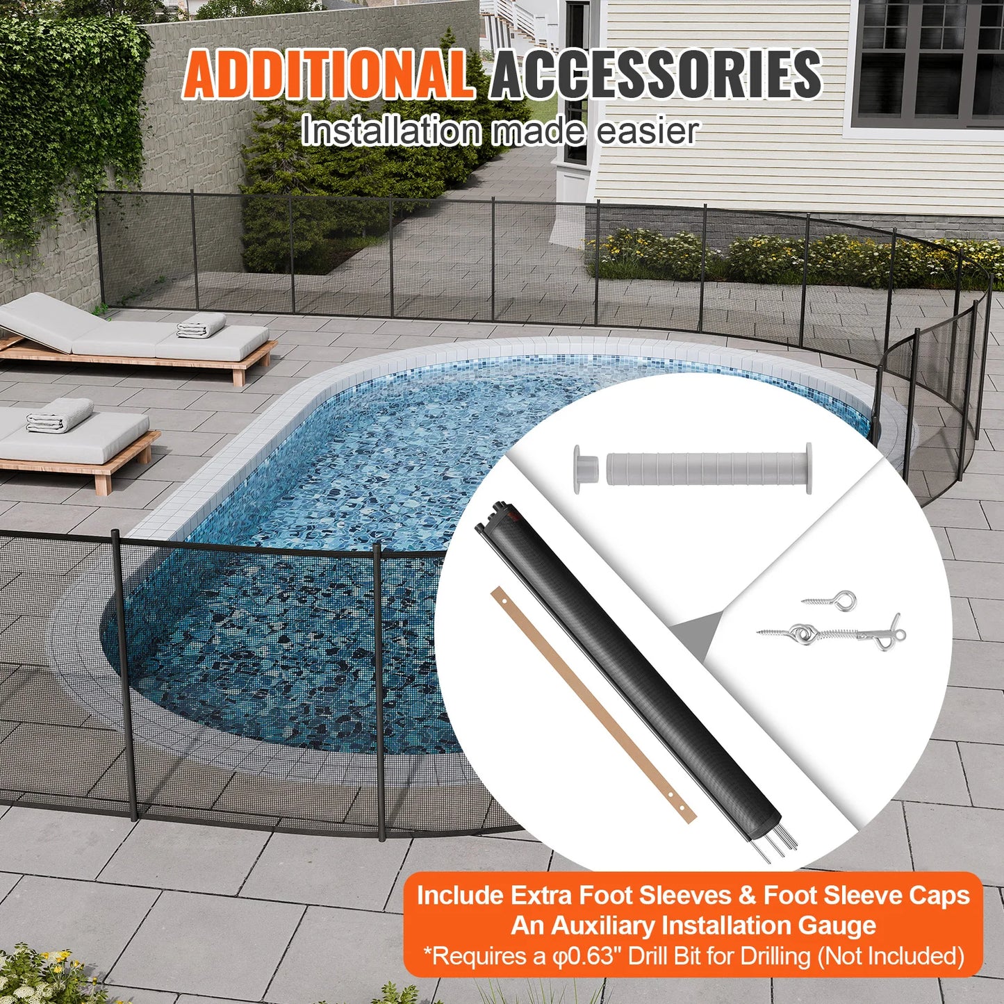 Pool Fence Pool Fences for Inground Pools Removable Protects Kids and Pets