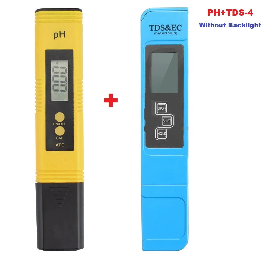 Miernik TDS i miernik pH Cyfrowy tester jakości wody do wody pitnej, akwariów, hydroponiki i basenów