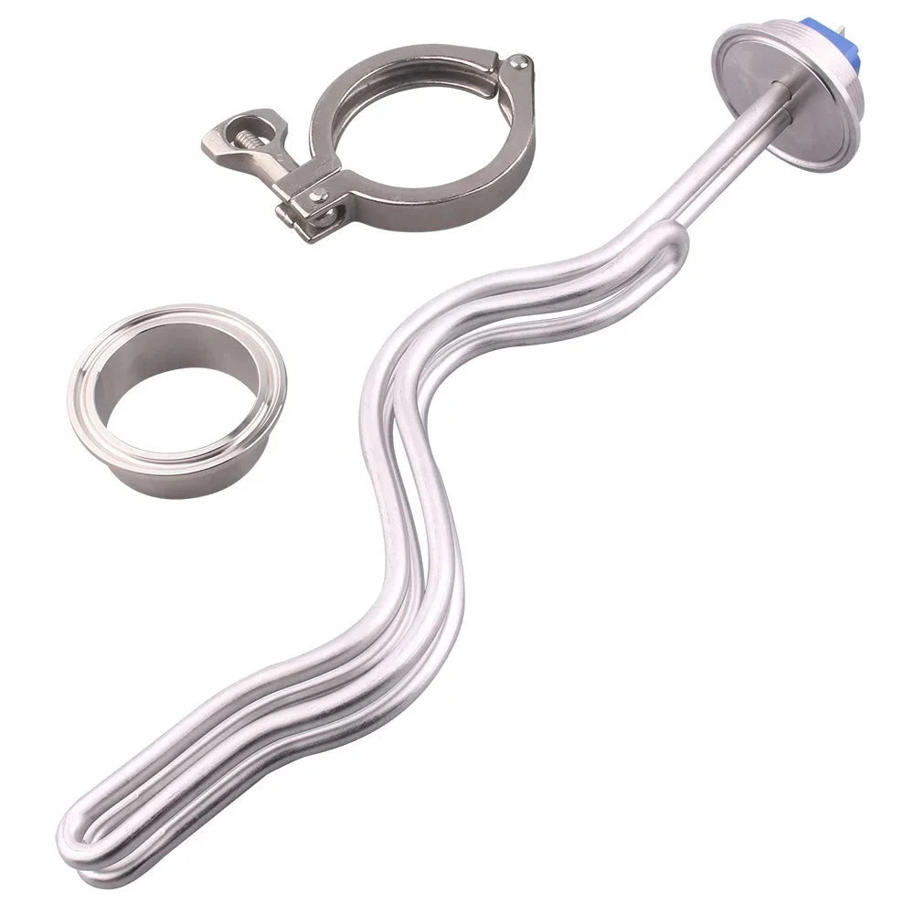 Calentador de Agua de Inmersión 240V 2 Pulgadas Tri-Clamp Resistencia Eléctrica para Agua Caliente (2.5/3.5/4.5/5.5/6.5KW)