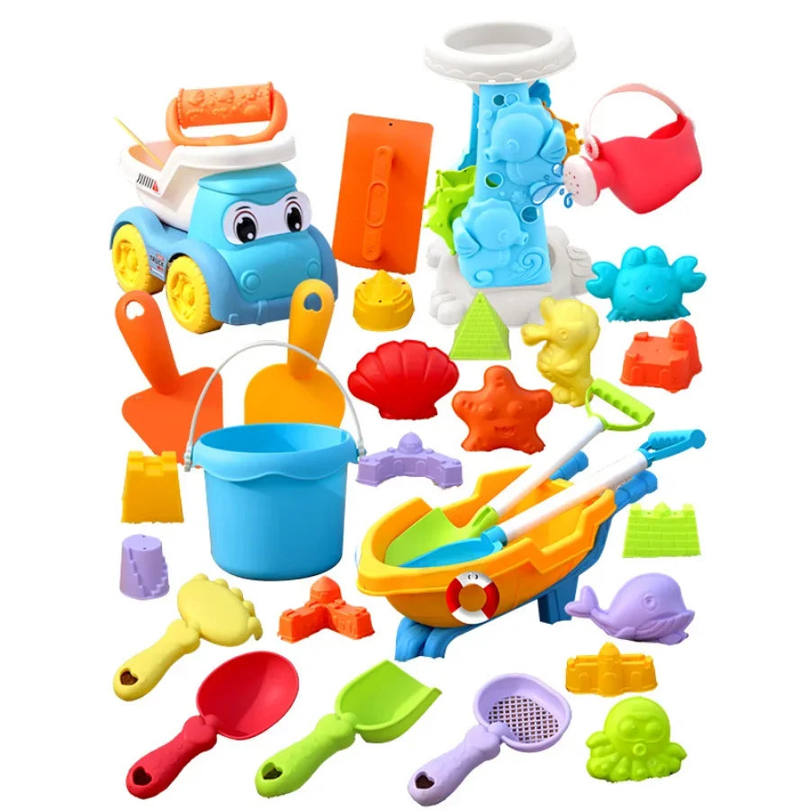 Children's Versatile Beach Toy Set with ATV and Bucket