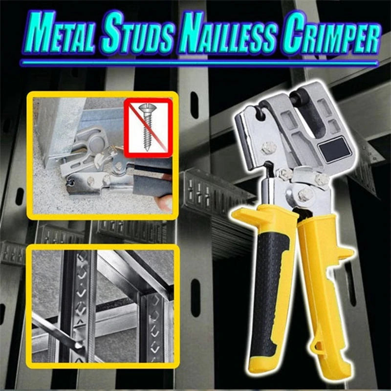 Pince à sertir pour goujons métalliques avec construction en alliage d'aluminium