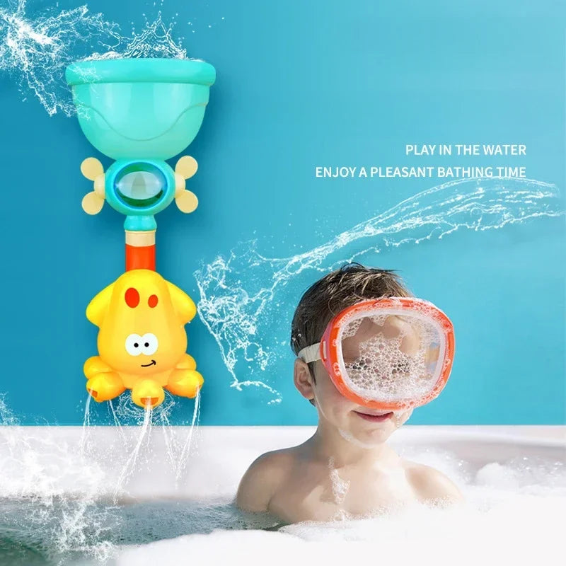 Dawndesslo Jouet de bain en forme de canard mignon pour enfants, jouet de bain pour les tout-petits de 3 à 6 ans
