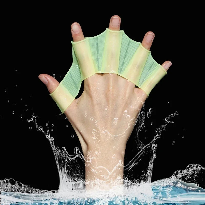 Frog-Style Silicone Hand Fins