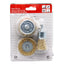 3-Piece Steel Wire Brush Set for Woodworking - T-Shaped, Bowl-Shaped, Pen-Shaped