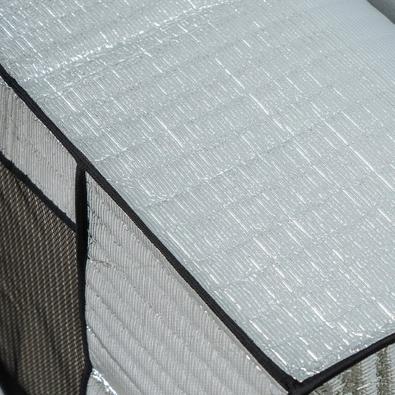 Funda de aire acondicionado de aluminio portátil para el hogar Selección de múltiples tamaños Cubierta de polvo Protección solar e impermeable