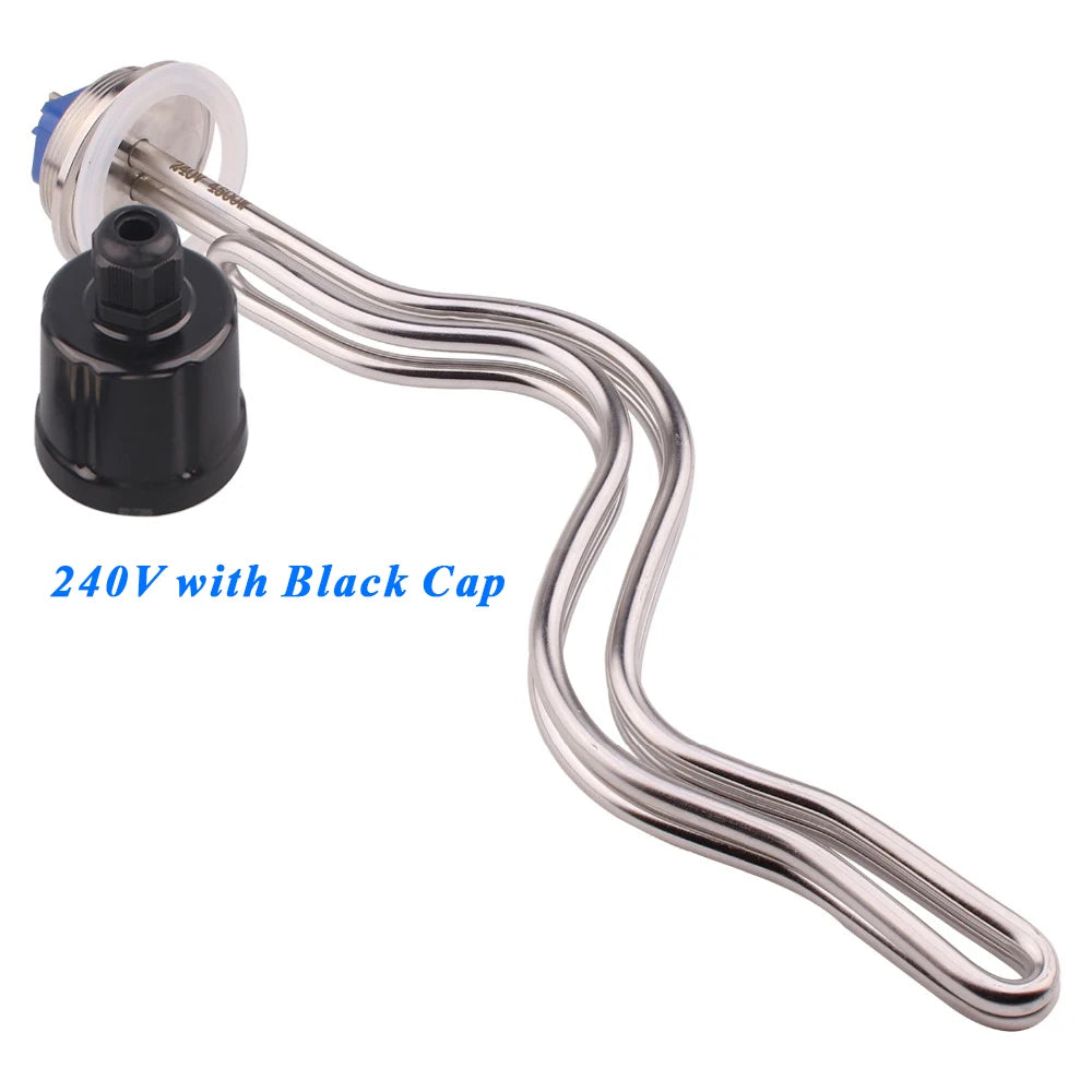 Calentador de Agua de Inmersión 240V 2 Pulgadas Tri-Clamp Resistencia Eléctrica para Agua Caliente (2.5/3.5/4.5/5.5/6.5KW)