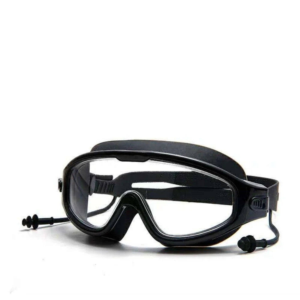 Adult Large Frame Schwimmbrille mit Ohrstöpseln