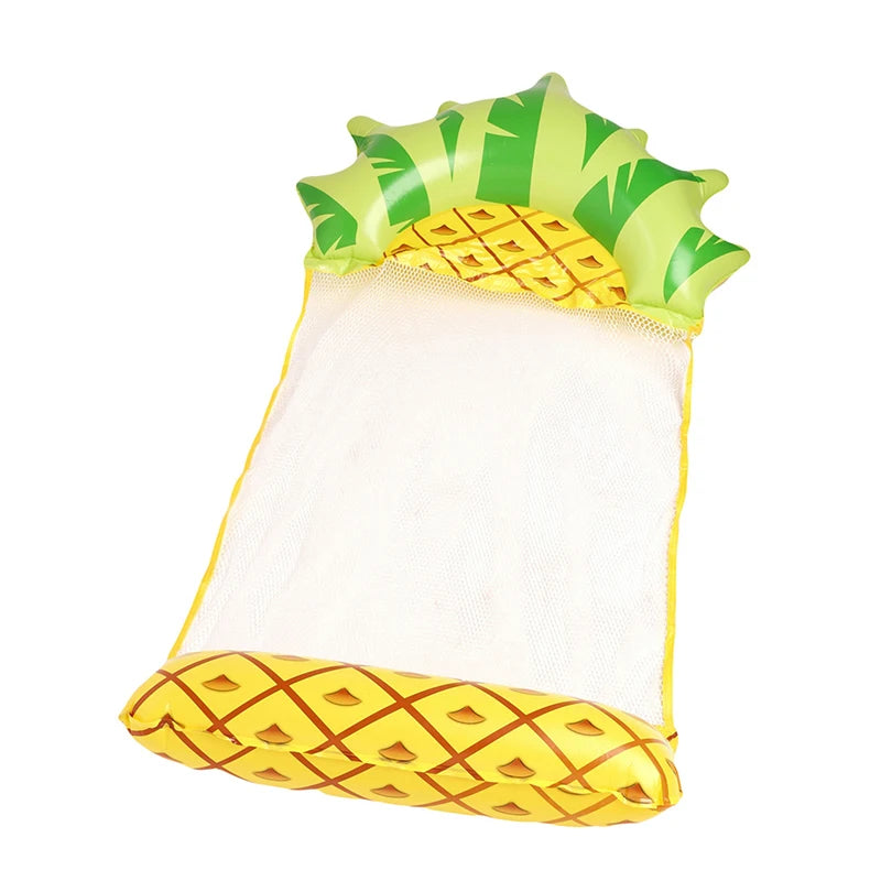 Inflatable Pool Lounger Chair PVC Water Hammock Float Foldable Air Mattress Bed for Beach Swimming Pool Lake and Summer Water Sports