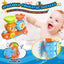 Jouet de bain cascade ours avec ventouses pour tout-petits (0 à 6 ans)