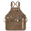 Thick Canvas Apron: Waterproof and Oil-Resistant Workwear for Repairs
