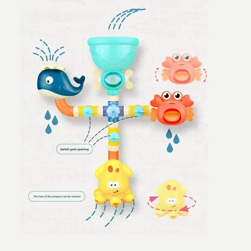 Dawndesslo Jouet de bain en forme de canard mignon pour enfants, jouet de bain pour les tout-petits de 3 à 6 ans