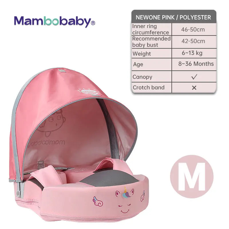 "Nicht aufblasbare Baby-Schwimmhilfen mit Sonnenschutz und Achsel-Schwimmring für Spa"