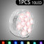 10Leds RGB LED Underwater Light Submersible Night Lamp Battery Party Lighting