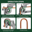 Cintreuse de tubes manuelle 3 en 1 à 180° pour tubes en cuivre et en aluminium CVC - Outil de réfrigération DSZH ST-612