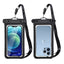 Waterproof Phone Pouch IPX8 Dry Bag with Lock and Lanyard Fits Phones up to 7 Inches for Beach Swimming Snorkeling and Boating