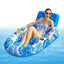 Aufblasbarer Pool-Loungesessel für Erwachsene, schwimmender Liegestuhl mit Getränkehalter, verdickter PVC-Wasserfloat für Entspannung und Sonnenbaden im Pool, am Strand oder See