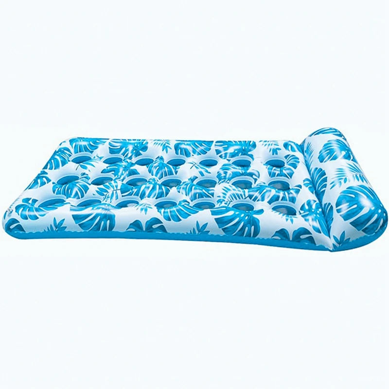 Aufblasbare Pool-Schwimmreihe und Wasserhängematten-Lounger, große Schwimmbett-Matratze für Erwachsene, komfortabler Float für See, Pool oder Strand
