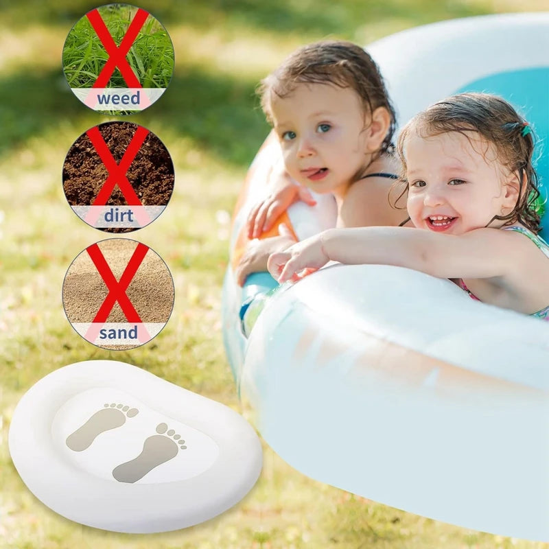 Inflatable Pool Foot Bath Basin - Durable PVC Foot Soak for Swimming Pools, Camping, and Outdoor Use (88*65cm)