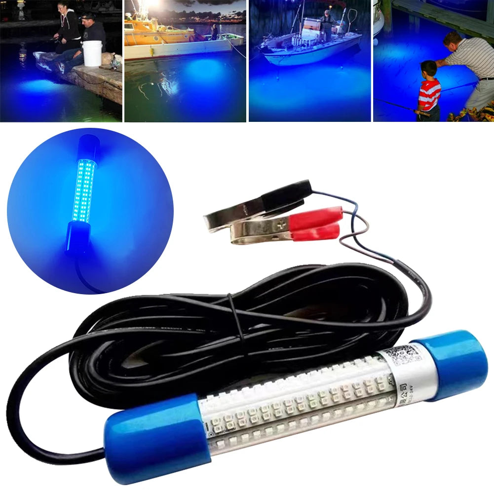50W DC12-24V Night Fishing Light LED Underwater Lamp Submersible Fishing Light Waterproof