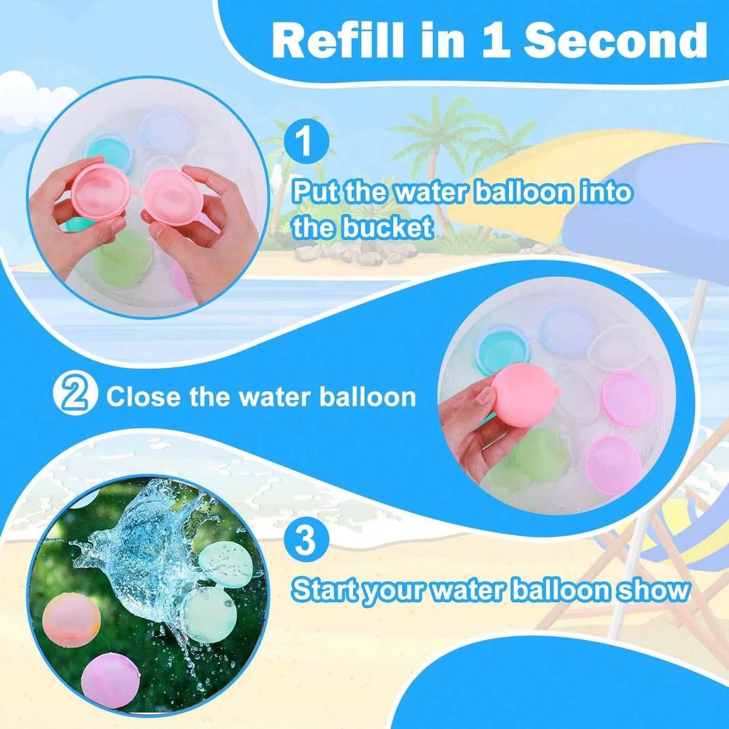 Reusable Silicone Water Balloons – Perfect for Summer Fun