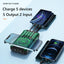 10000/20000mAh Wireless Solar Power Bank with LED Light&Cables-Waterproof/Shockproof