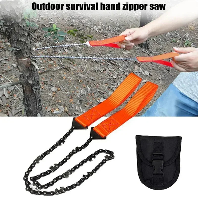 Portable 11-Teeth Wire Saw - Multifunctional Outdoor Survival Tool
