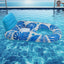 Aufblasbarer Pool-Loungesessel für Erwachsene, schwimmender Liegestuhl mit Getränkehalter, verdickter PVC-Wasserfloat für Entspannung und Sonnenbaden im Pool, am Strand oder See