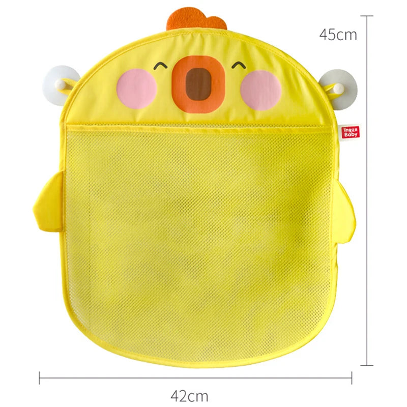 Cognitive Floating Toy Storage Bag for Baby Bath