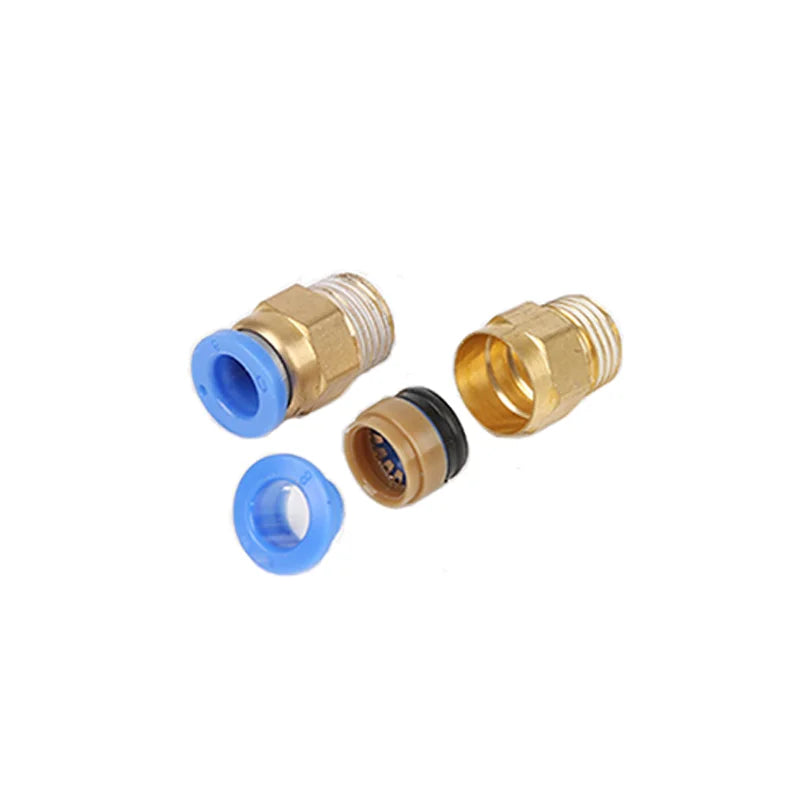 10 STÜCKE Pneumatische Luftanschluss Fitting PC 4mm 6mm 8mm 10mm 12mm Gewinde 1/4 "1/8" 3/8 1/2 Schlaucharmaturen Rohrschnellverbinder