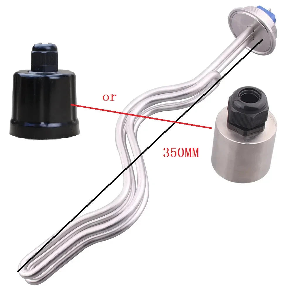 Calentador de Agua de Inmersión 240V 2 Pulgadas Tri-Clamp Resistencia Eléctrica para Agua Caliente (2.5/3.5/4.5/5.5/6.5KW)