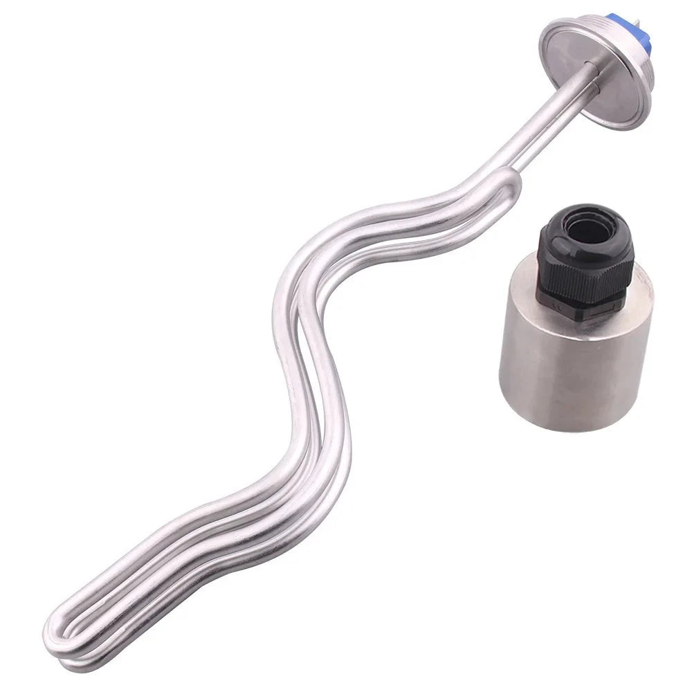 Calentador de Agua de Inmersión 240V 2 Pulgadas Tri-Clamp Resistencia Eléctrica para Agua Caliente (2.5/3.5/4.5/5.5/6.5KW)