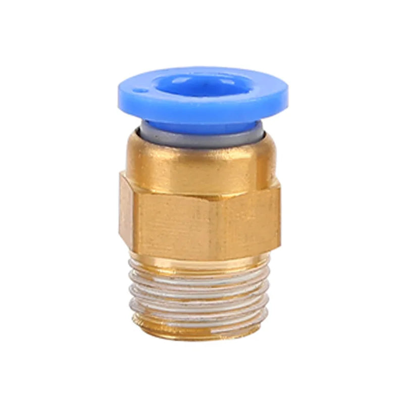 10 STÜCKE Pneumatische Luftanschluss Fitting PC 4mm 6mm 8mm 10mm 12mm Gewinde 1/4 "1/8" 3/8 1/2 Schlaucharmaturen Rohrschnellverbinder