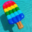 Colchoneta inflable para piscina en forma de helado de 180 cm, cama reclinable para adultos, colchón de natación, flotador de verano.