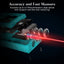 Miniaturowy dalmierz laserowy, 229 stóp/70 m, precyzyjne narzędzie pomiarowe laserowe z podświetlanym wyświetlaczem LCD, asferyczne soczewki optyczne, zasilane bateryjnie