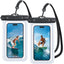 Waterproof Phone Pouch IPX8 Dry Bag with Lock and Lanyard Fits Phones up to 7 Inches for Beach Swimming Snorkeling and Boating