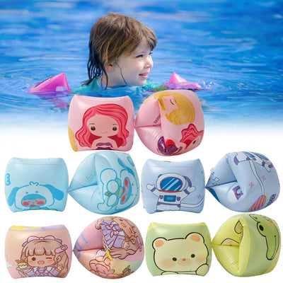Inflatable Swimming Arm Bands Float Sleeves for Kids Toddlers Adults PVC Pool Floaties Water Safety Aids
