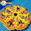 Flotador inflable gigante en forma de rebanada de pizza para piscina, colchoneta de agua, anillo de natación para diversión en fiestas de piscina de verano