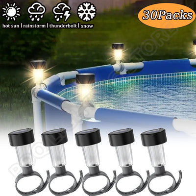 6 packages Solar Pool Light Frame Waterproof LED
