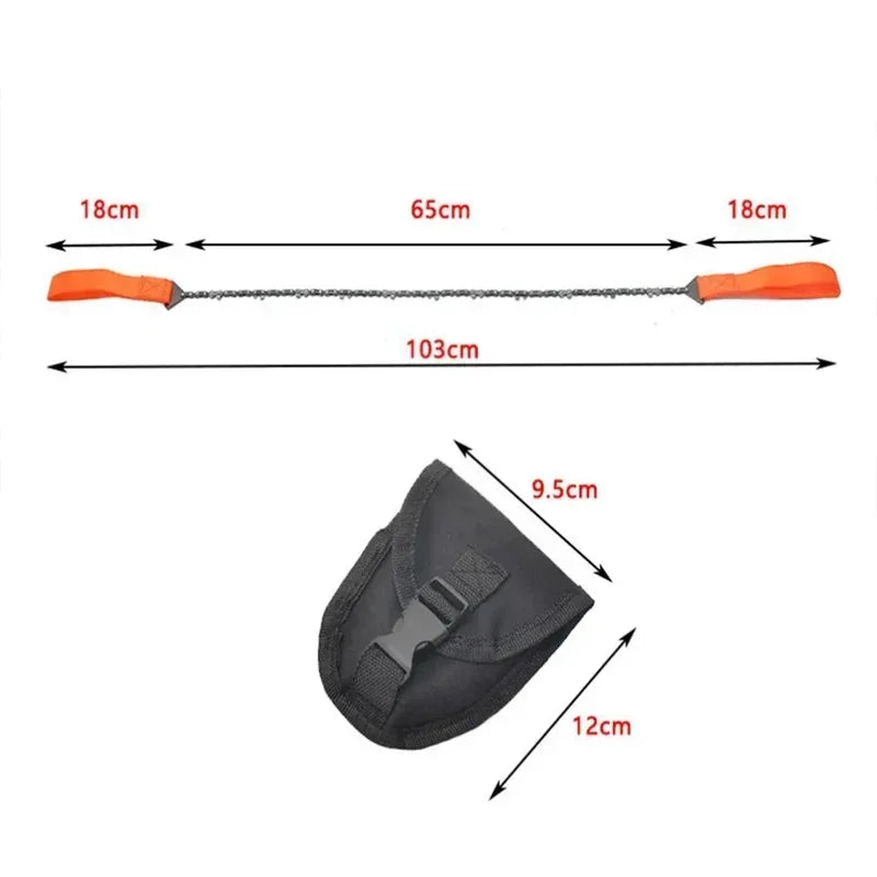 Portable 11-Teeth Wire Saw - Multifunctional Outdoor Survival Tool