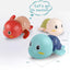 Ensemble de jouets de bain mécanique tortue nageuse et baleine