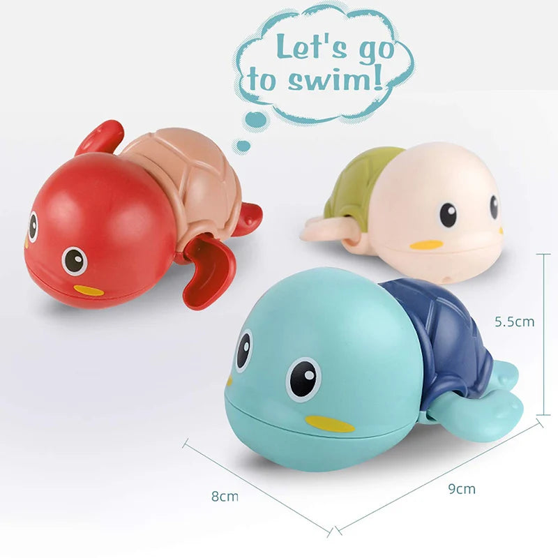 Ensemble de jouets de bain mécanique tortue nageuse et baleine