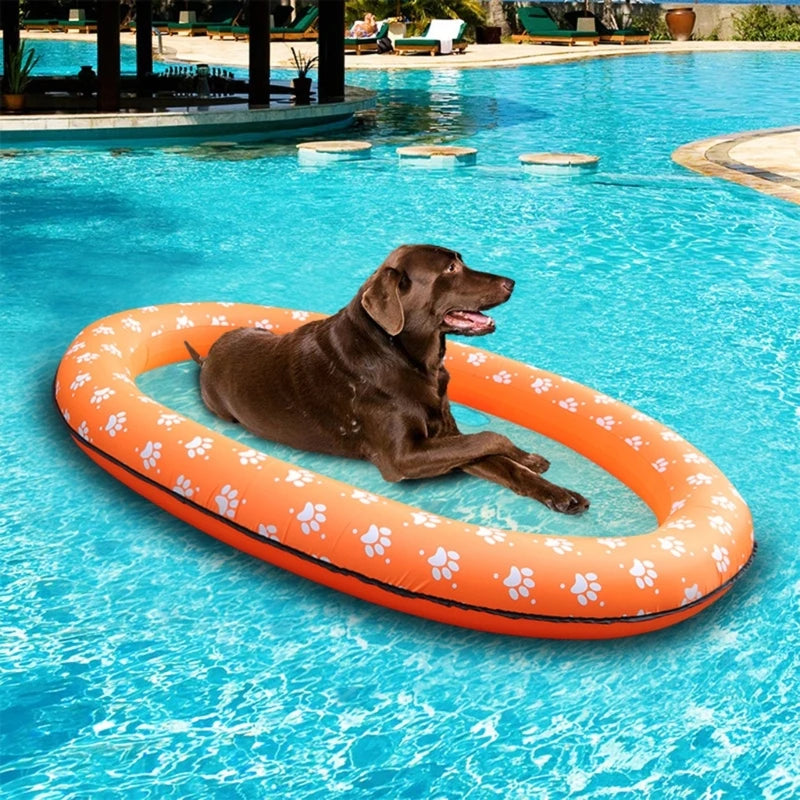 Flotteur de piscine gonflable pour chiots, radeau flottant pour piscine, voyage, été