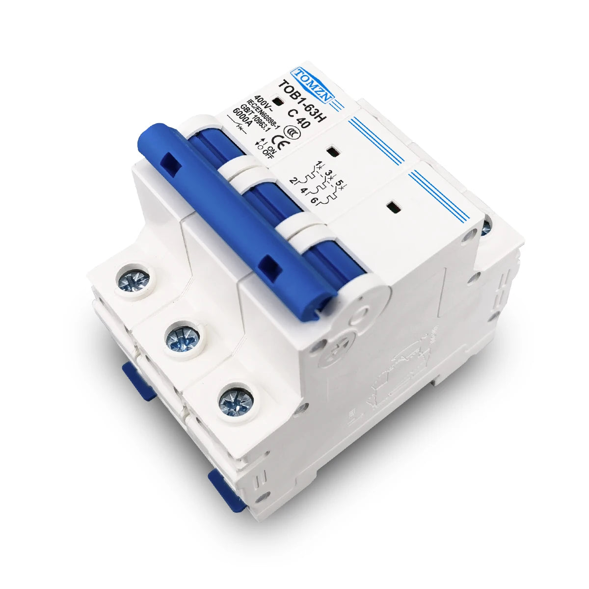 MCB Curva C 230/400V~ 50HZ/60HZ Interruttore Automatico Mini 1P 2P 3P 4P 3A 6A 10A 16A 20A 25A 32A 40A 50A 63A