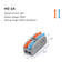10/30/50 PCS Mini Fast Wiring Cable Connectors Universal Compact Splitter Electrical Conductors Push-in Home Terminal Block