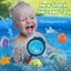 Baby Bath Fishing Toy Set with Floating Fish and Frog Net for Ages 0-6 Years