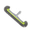 Cabezal de Cepillo para Piscina de Aluminio Resistente de 17.5" con 7 Filas de Cerdas de Nylon para Cepillo de Limpieza de Esquinas de Piscina