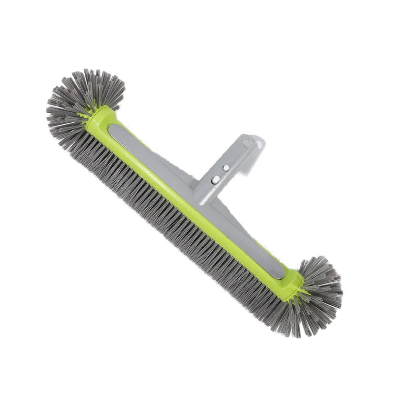 Cabezal de Cepillo para Piscina de Aluminio Resistente de 17.5" con 7 Filas de Cerdas de Nylon para Cepillo de Limpieza de Esquinas de Piscina