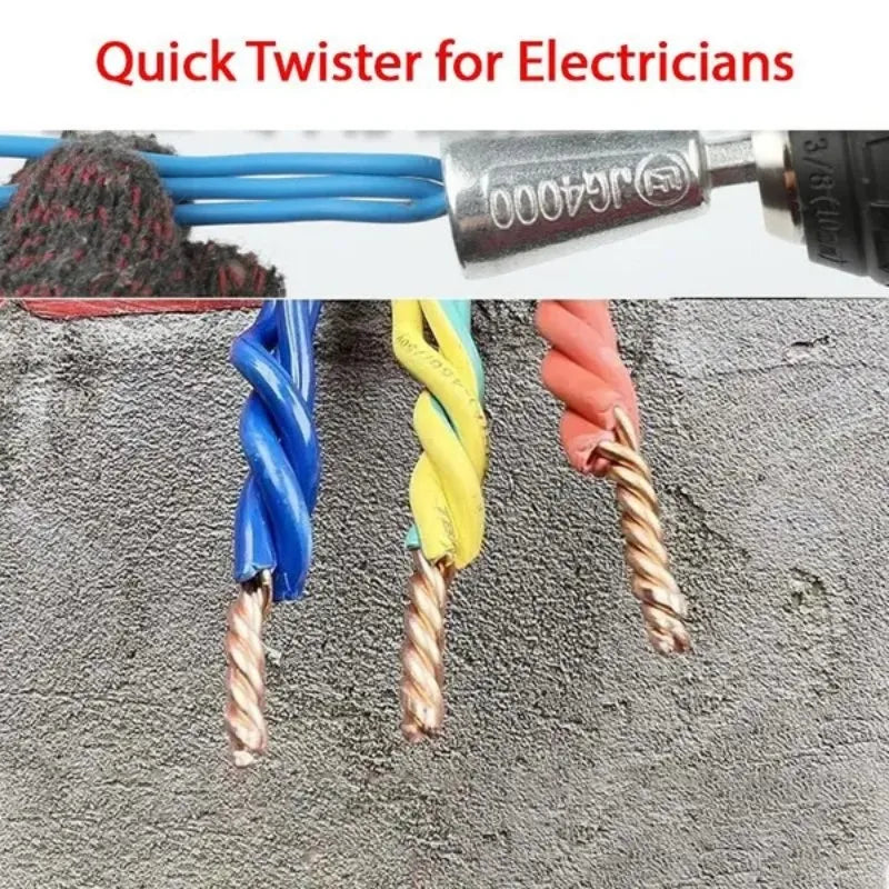 Electrician Wire Twisting Tools 3pcs Quick Connector for 2-6 Electrical Cables, Wire Paralleler